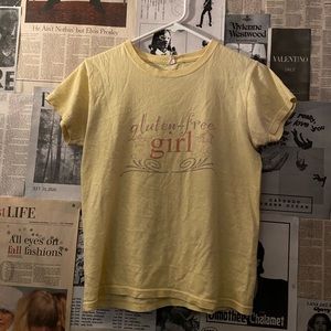 light yellow gluten-free girl tee 💫